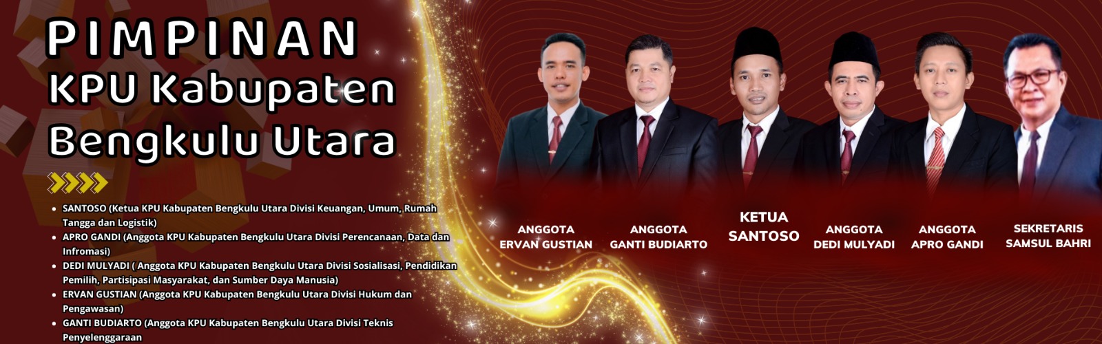 Pimpinan KPU Bengkulu Utara