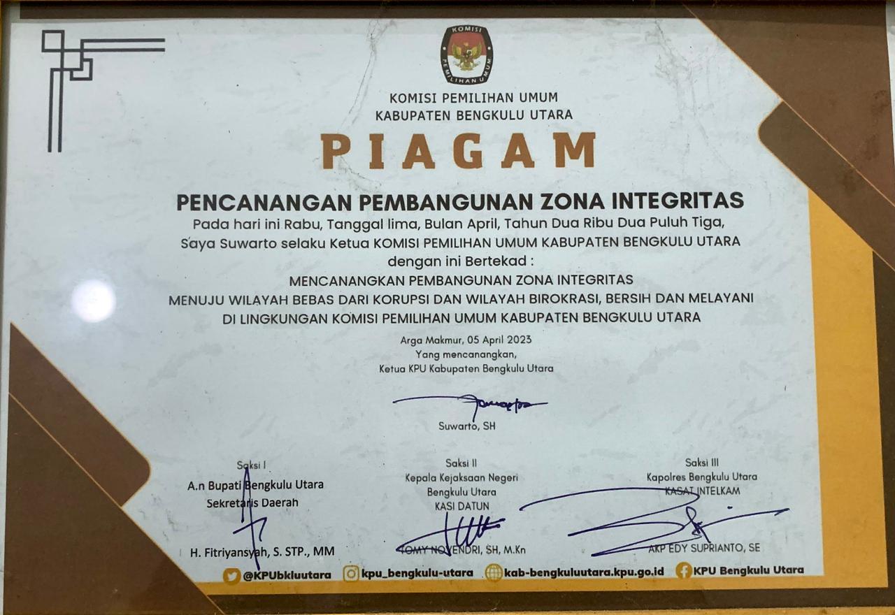 PENCANANGAN PEMBANGUNAN ZONA INTEGRITAS